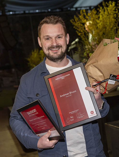 [DK=20240310: DBU Repr sentantskabsm de 2024 p Docken i K benhavn -  rets Fodboldleder 2023 - Andreas Bruus, S rslev BK] [UK=20240310: DBU Congress 2024 at Docken in Copenhagen]